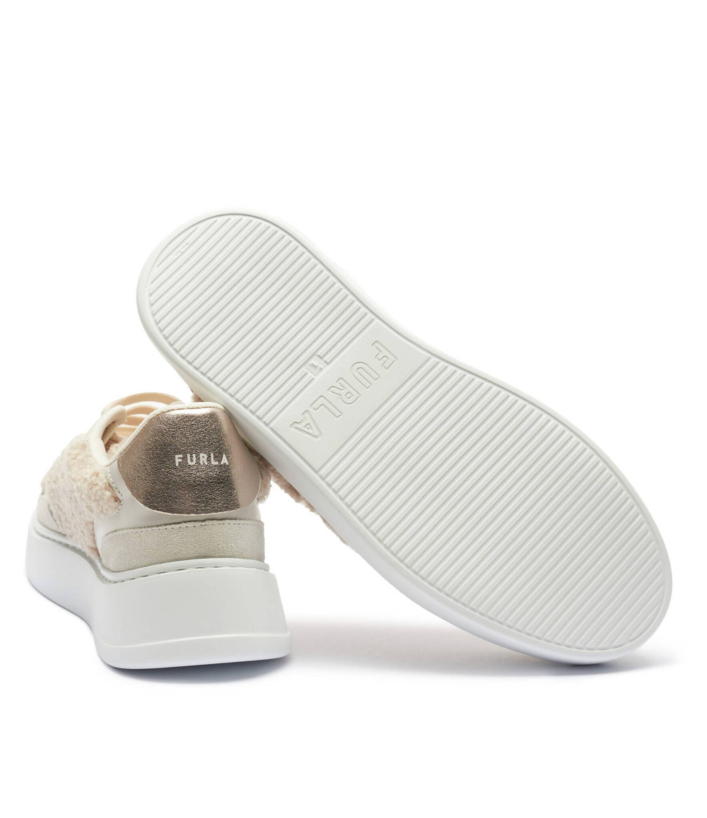 Кожаные кроссовки Furla - бежевый(YI07SPT BX3473)