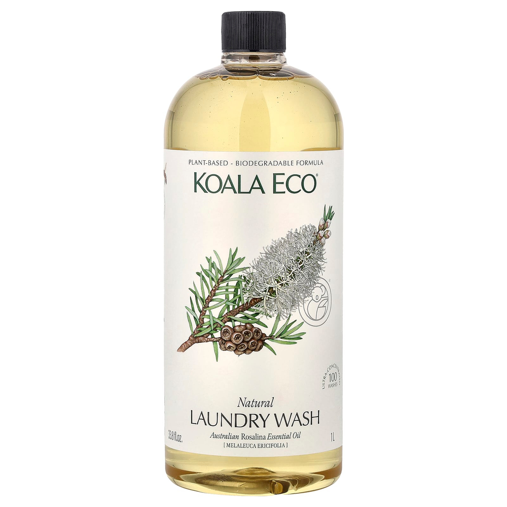 Koala Eco, натуральное средство для стирки, эфирное масло австралийской розалины, 1 л (33,8 жидк. унции)
