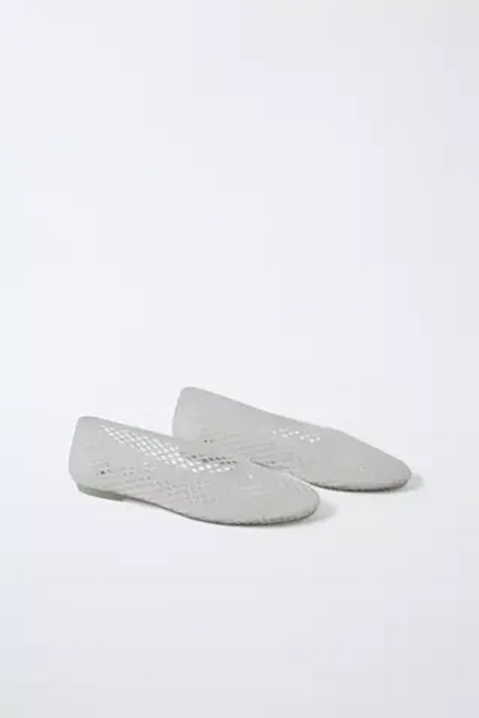 ZARA БАЛЕТКИ, ЦВЕТ ЛЬДА