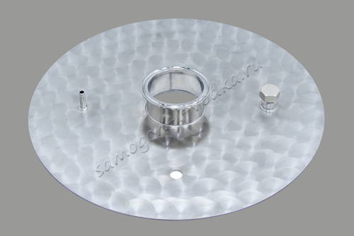 Крышка Самогон и водка плоская 3 мм для кубов ХД-3d-37, литров (D360)