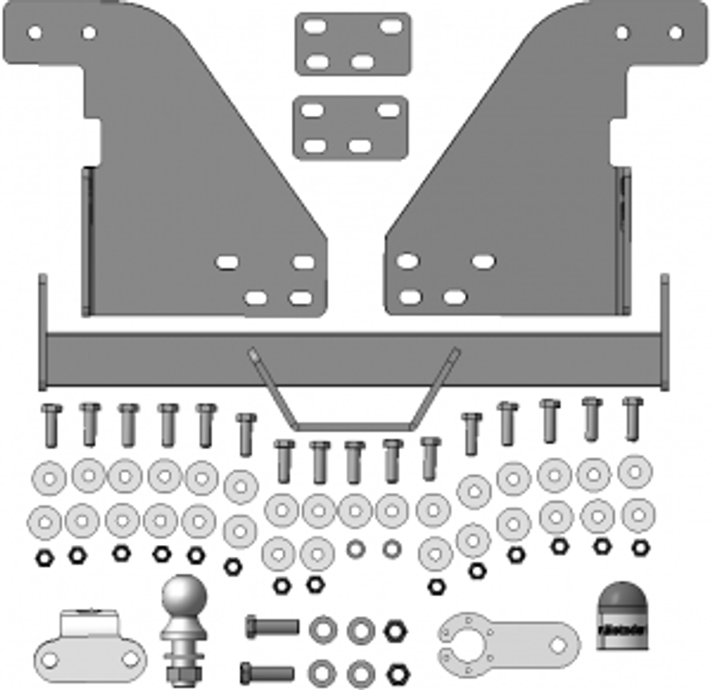 Фаркоп Motodor ISUZU NM оцинк. шар (90009) арт.96401-FE