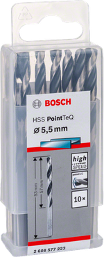 Спиральное сверло HSS PointTeQ 5,5 мм 2608577223