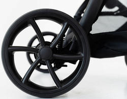 Детская коляска Noordi Fjordi Leather V2 3 в 1 с автокреслом Terra Black 1462819 Shadow Grey