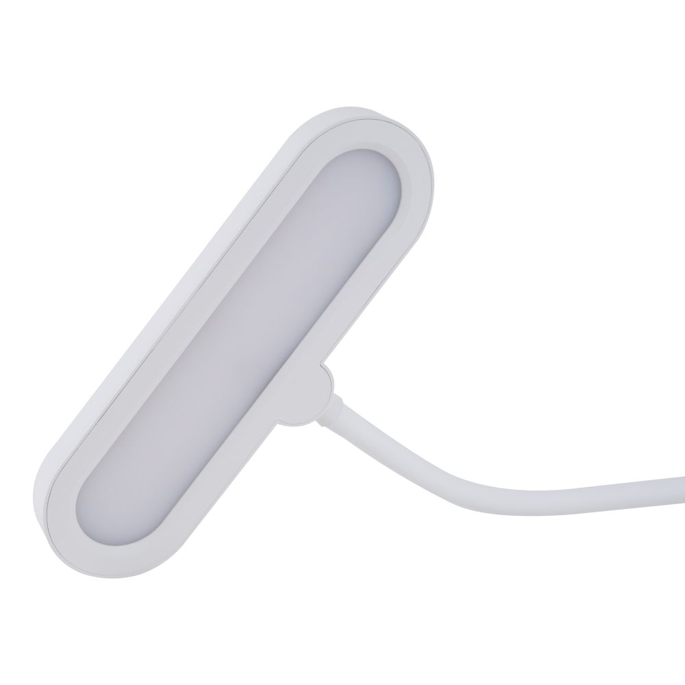 ULM-D602 10W-3000-6000K-DIM WHITE Светильник настольный светодиодный прищепка. Сенсорный выключатель. Диммер. Белый. TM Uniel