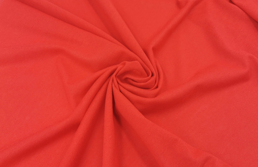 Кулирка (бельевая), хлопок (100% Х/Б), красный (алый), 15х15 см, (Арт: KT-100)