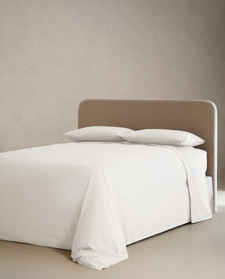 Zara Home - Простыня с ситцевой резинкой, высота 30 см (вес 300 нитей), белый, 180х200х30 см