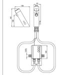 Смеситель сенсорный для раковины или столешницы латунь NOFER 07360M.B глянцевый