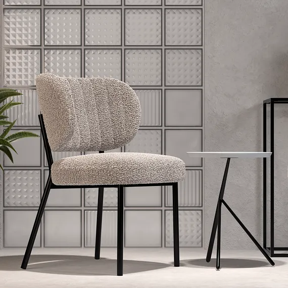 Стул Robbi, серо-бежевое букле