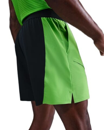Мужские теннисные шорты Nike Court Slam Dri-FIT Alcaraz - black/mean green/white