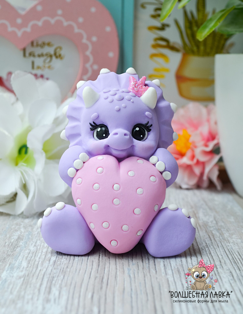 Силиконовая форма Динозаврик Бэтти