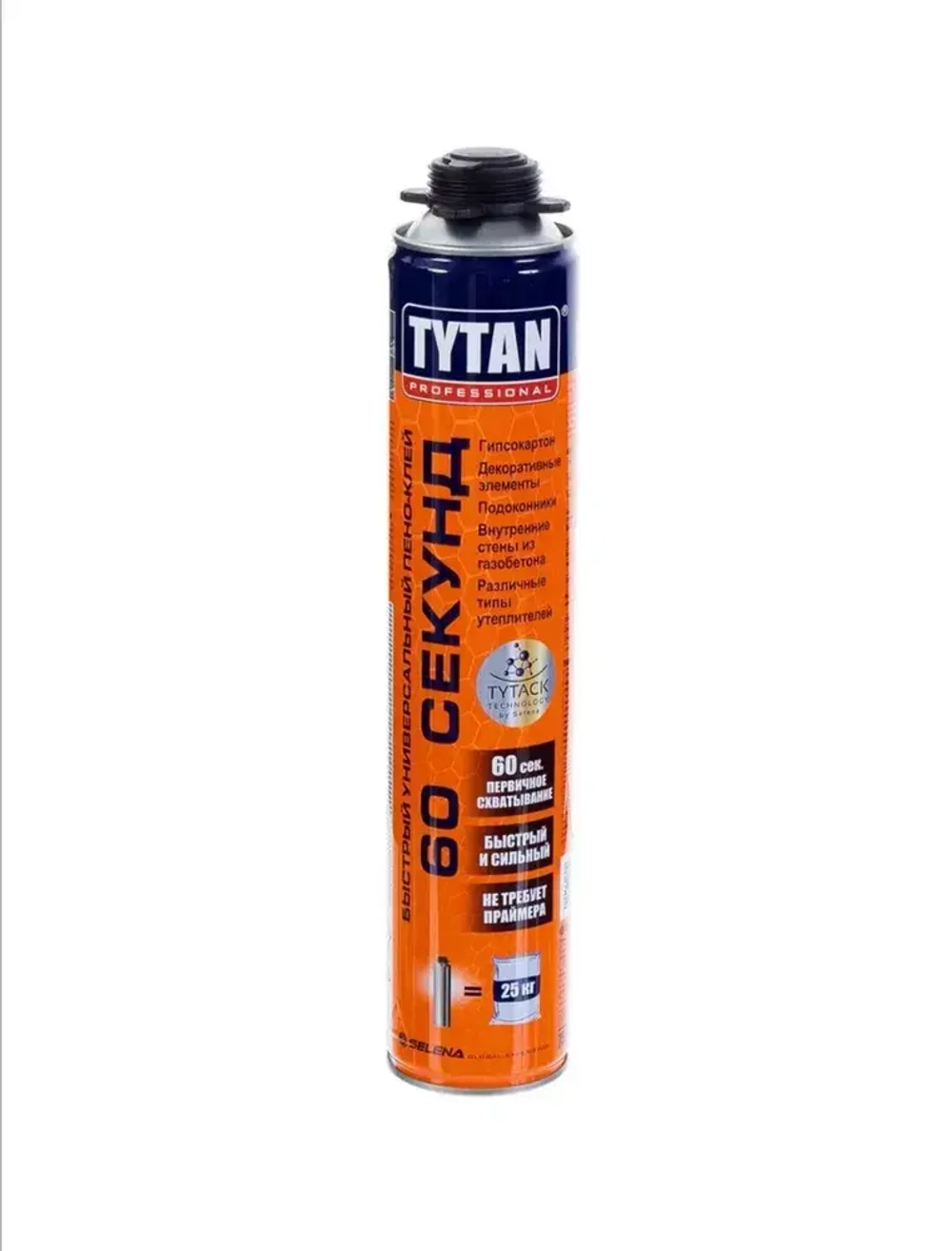 Tytan 60 секунд , Клей-пена профессиональная Tytan Professional 60 Секунд 750 мл.,1шт