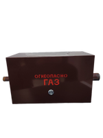 Шкафной газораспределительный пункт ГРПШ ОХТА-RF-25-1-ЛП-Ф исп.25/1 (коричневый)