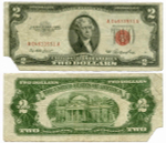Банкнота США 2 доллара 1953 A 04633551 A. G