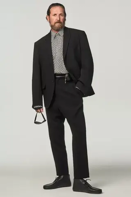 ZARA X STEFANO PILATI  РУБАШКА В КЛЕТКУ, ЧЕРНЫЙ/БЕЛЫЙ