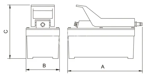 Компактный пневматический насос Holmatro AHS 1400 FS