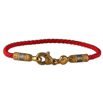 500191 Браслет текстильный. Иисусова молитва, Замок - рыбка. 2 мм