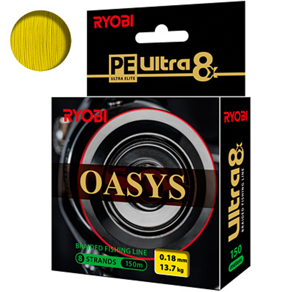 Плетеный шнур для рыбалки RYOBI OASYS  0,60mm 150m