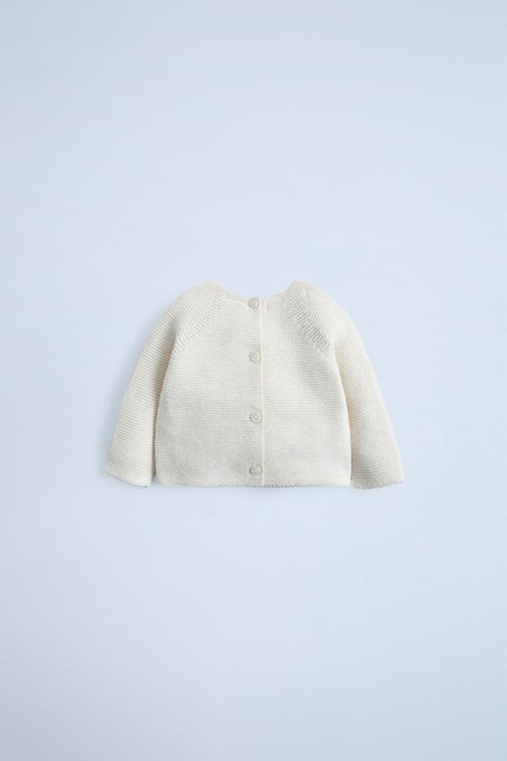 ZARA СВИТЕР С КАРМАНОМ, СВЕТЛО-БЕЖЕВЫЙ