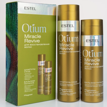 Набор для восстановления волос (шампунь 250 мл, бальзам 200 мл) OTIUM MIRACLE REVIVE