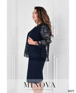 Платье 375-синий Minova