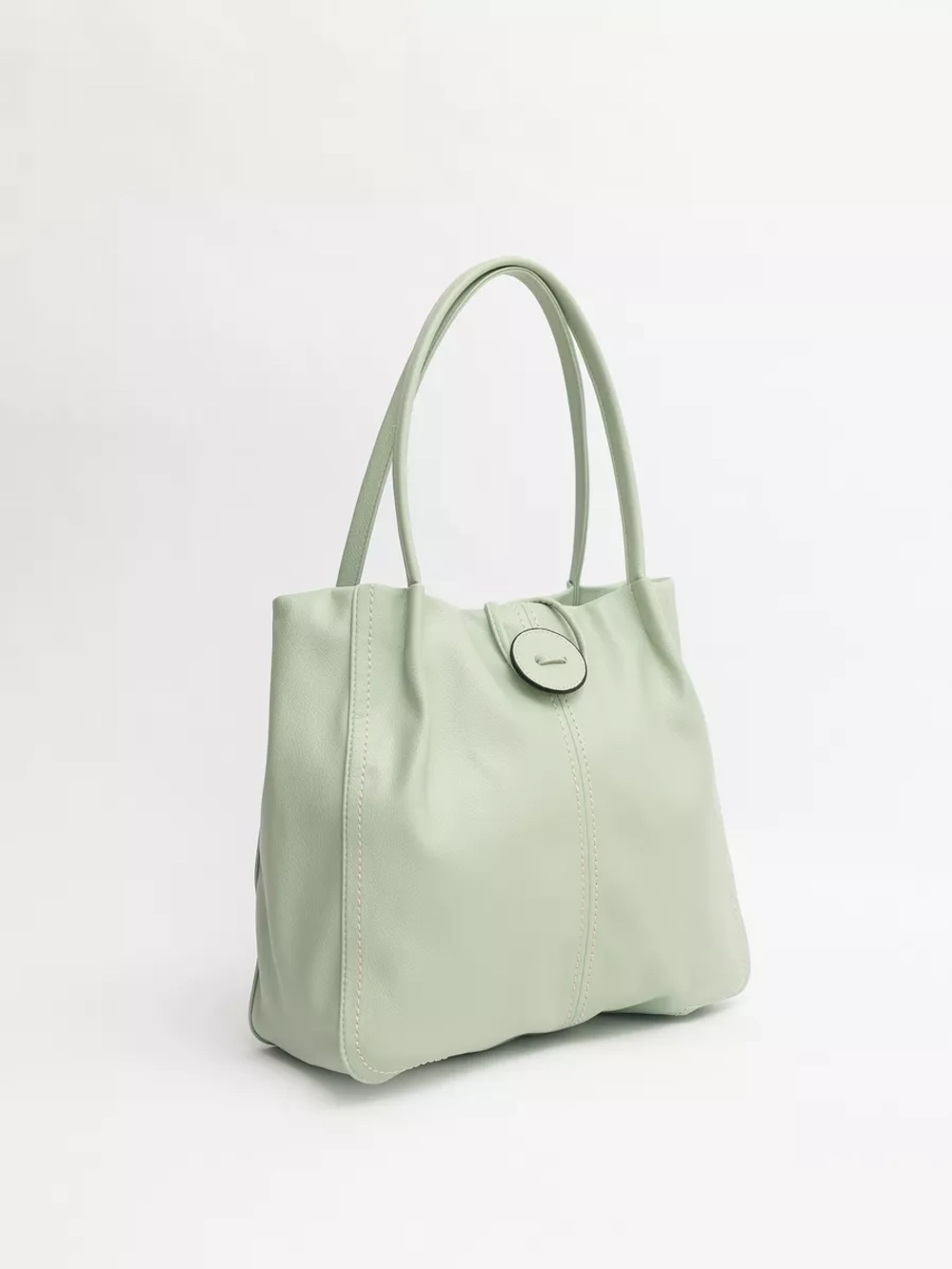 Сумка большая через плечо шоппер мешок