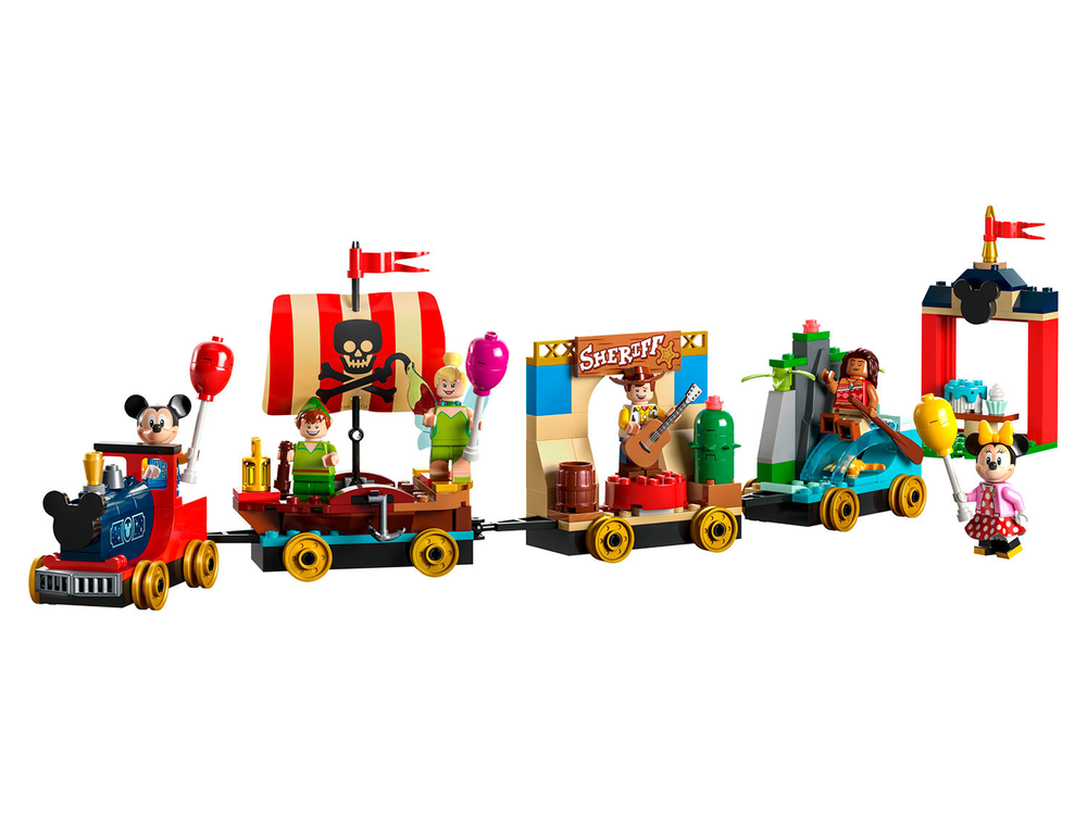 LEGO Disney 43212 «Праздничный поезд Диснея» — паровозик с любимыми персонажами