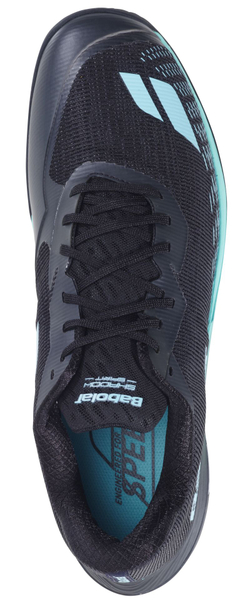 Мужские кроссовки для бадминтона/сквоша Babolat Shadow Spirit 2 - black/cyan