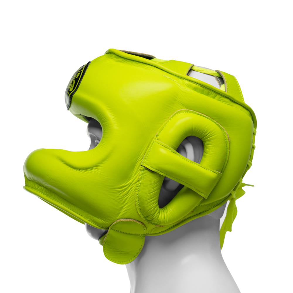 Шлем боксерский LEADERS с бамперной защитой GN (салатовый)