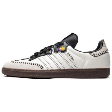 Кроссовки adidas originals SAMBA OG для скейтборда Низкие Белые Черные Кроссовки