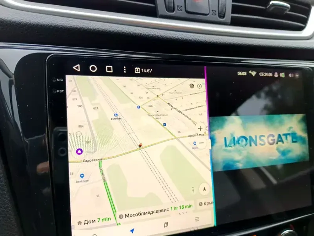 Магнитола для Nissan X-Trail T32, Qashqai J11 2014-2022 (климат, рамка большая) - FarCar BM665M-2K монитор 10.36" 2K QLED на Android 14, TS10, 4+32Гб, CarPlay, 4G SIM-слот