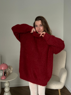 Свитер Альма красный