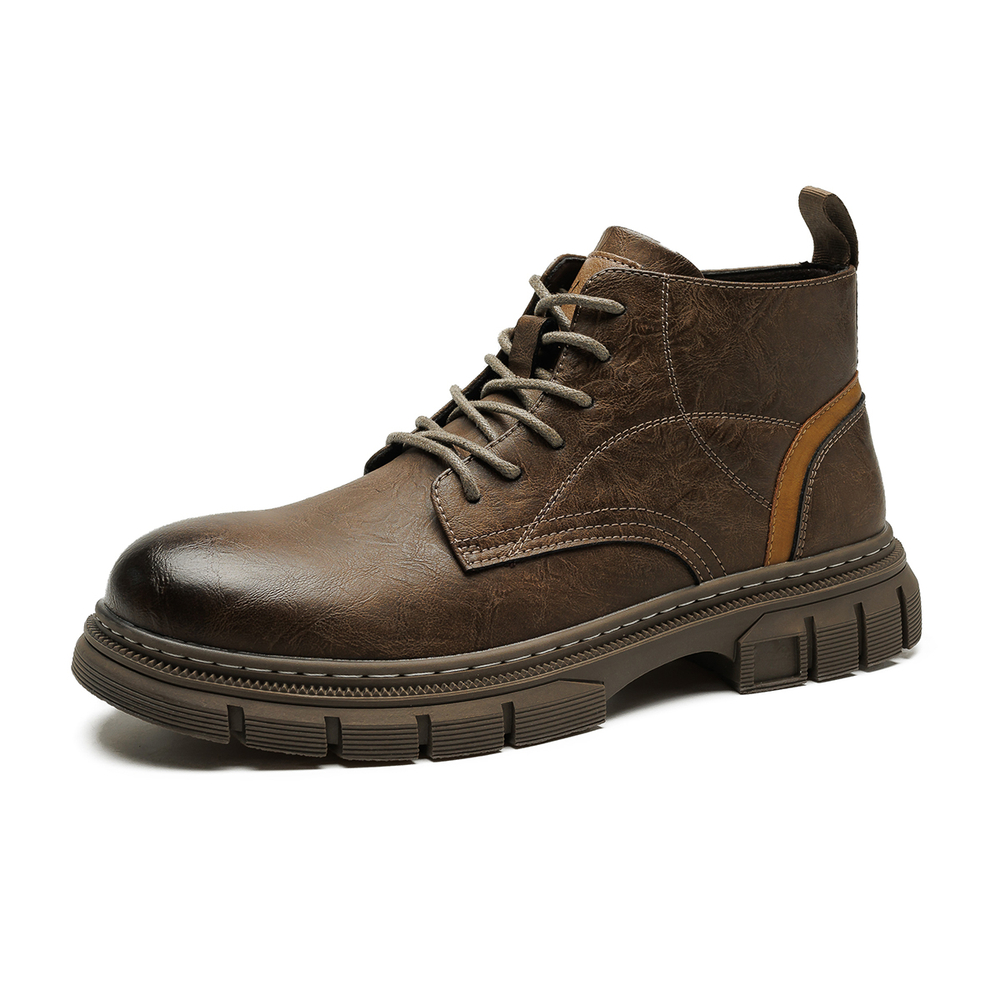 SOBB Work Boots Men"s Mid top Coffee/Black