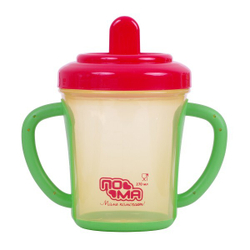 Поильник-непроливайка с ручками 270мл и поильник-непроливайка 300мл ПОМА набор 2 шт. с 6 месяцев
