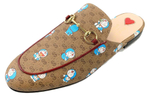 Doraemon x GUCCI Princetown Casual Shoes Women"s Brown