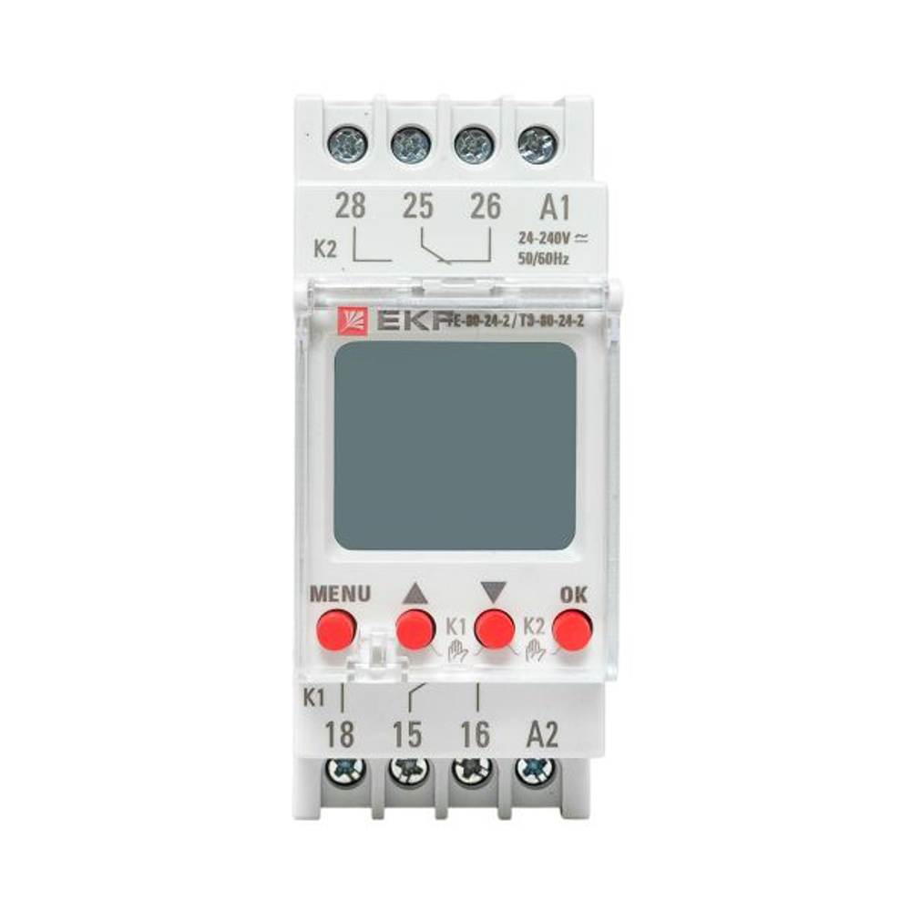 Таймер электронный двухканальный ТЭ-80 24-230В EKF