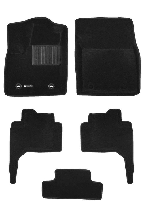 Коврики салона для TOYOTA Land Cruiser 300 2021- с креп. Euromat 3D Business черные. Арт. EMC3D-005109