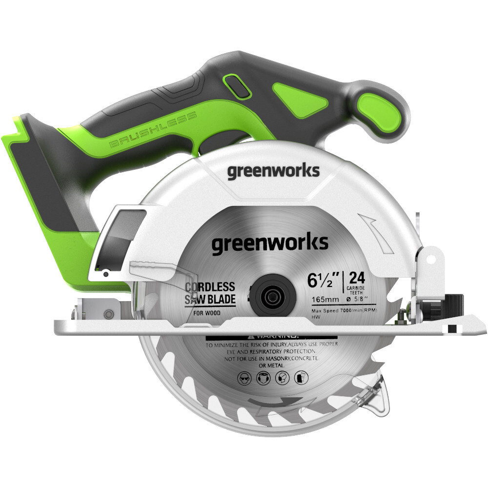 Пила дисковая аккумуляторная GREENWORKS GD24CS165 24 V без акк и з/у   1501607