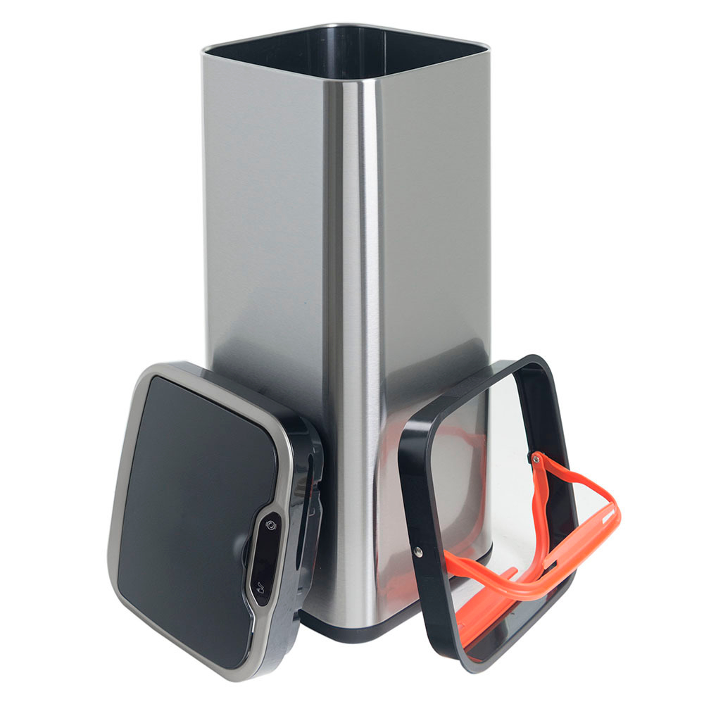 Ведро для мусора сенсорное, квадратное, Foodatlas JAH-6312, 30 л