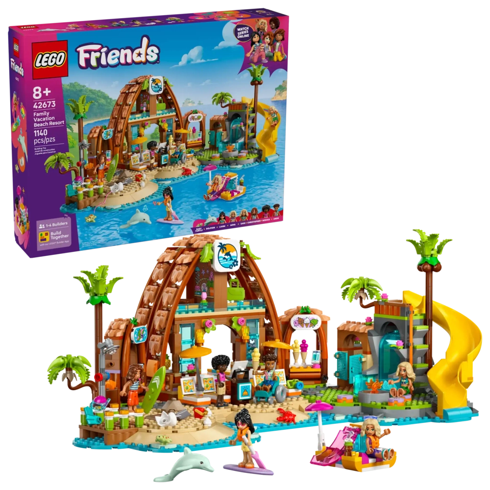 Конструктор LEGO Friends 42673 Пляжный курорт для семейного отдыха