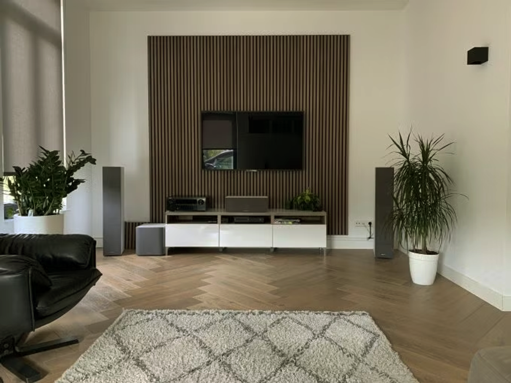 Акустическая панель РП 27 мм Грецкий орех (комплект из двух штук), 278x60 см