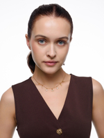 Колье "Cross Star Eye" Gold