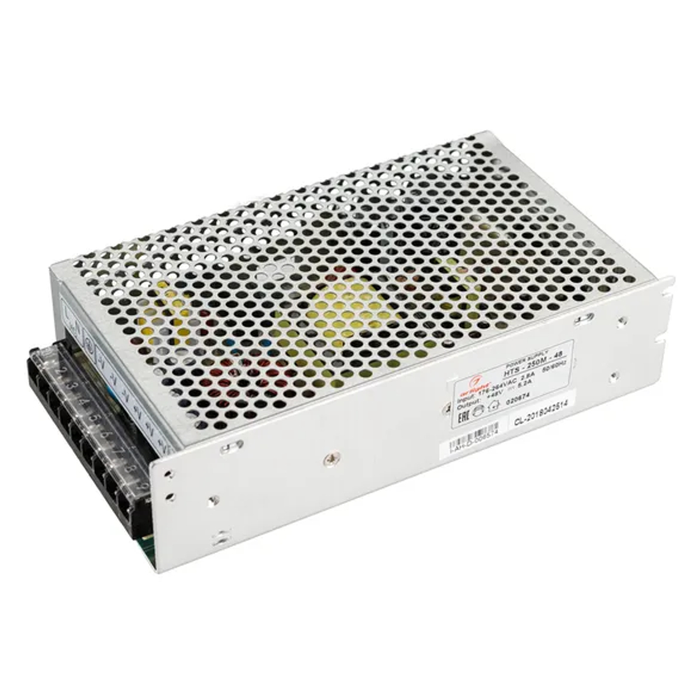 Блок питания HTS-250M-48 (48V, 5.2A, 250W) (Arlight, IP20 Сетка, 3 года) 020674