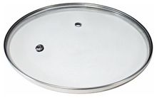 Крышка стеклянная с металическим ободом TimA 4626н 26 см