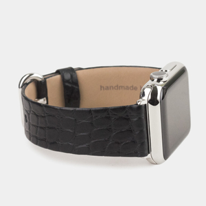 Ремешок кожаный для Apple Watch 42/44mm Classic черного цвета