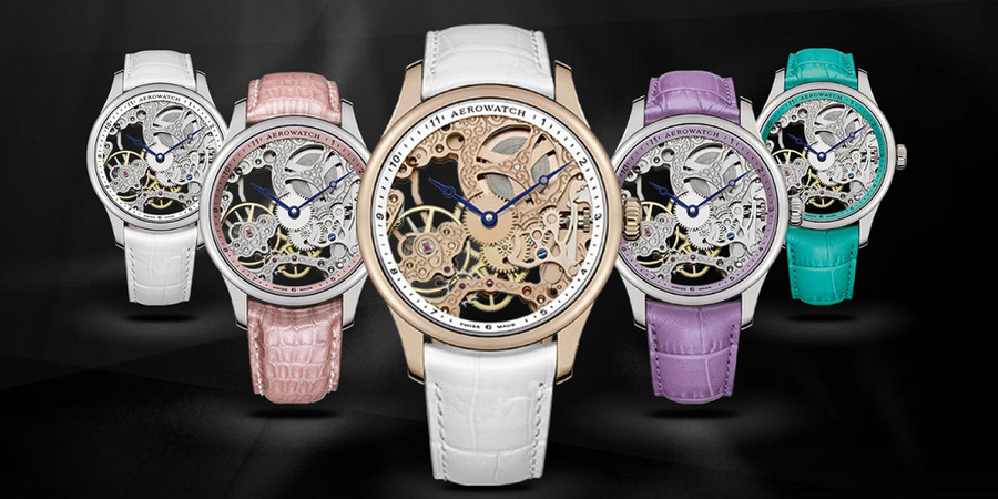 Главный цвет 2022 года в часах-cкелетонах Aerowatch