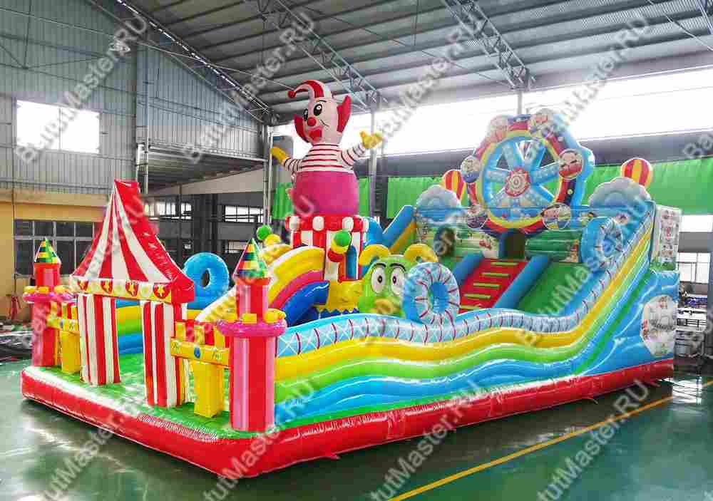 Коммерческий надувной батут "Парк развлечений 2" 12*7*7 м