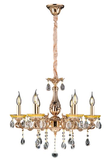 1704/6B FGD+BK (1) Люстра Veneto Luce