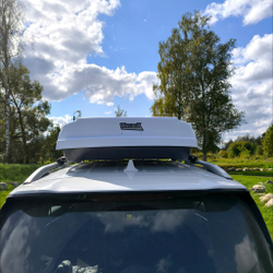 Автобокс Way-box Shuttle 650 литров белый 228*100*35 см.