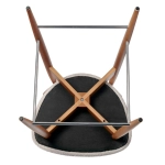 Стул полубарный Bradex Home Lucas латте букле с ножками цвета орех