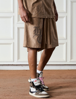 Шорты HARSHandCRUEL "HC" Velour Shorts